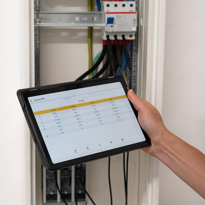 Actual product image PCE Instruments Netz-Analysegerät 3phasig, 1phasig mit Loggerfunktion, inkl. S
