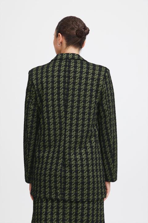 Actual product image Ichi IHKATE HOUNDSTOOTH OVERSIZE BL 20120294 (L)