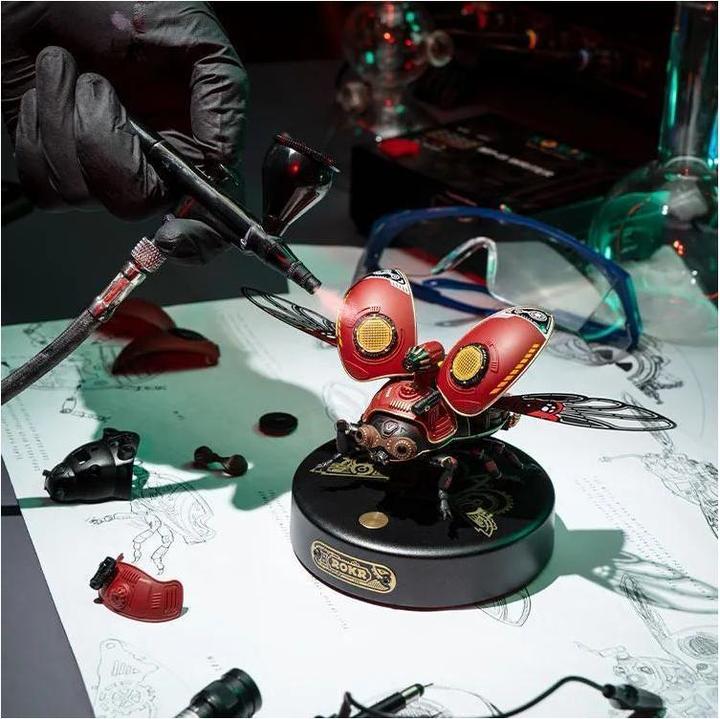 Actual product image Rokr 3D Steampunk Beetle kit : Scout Beetle (147 pieces)