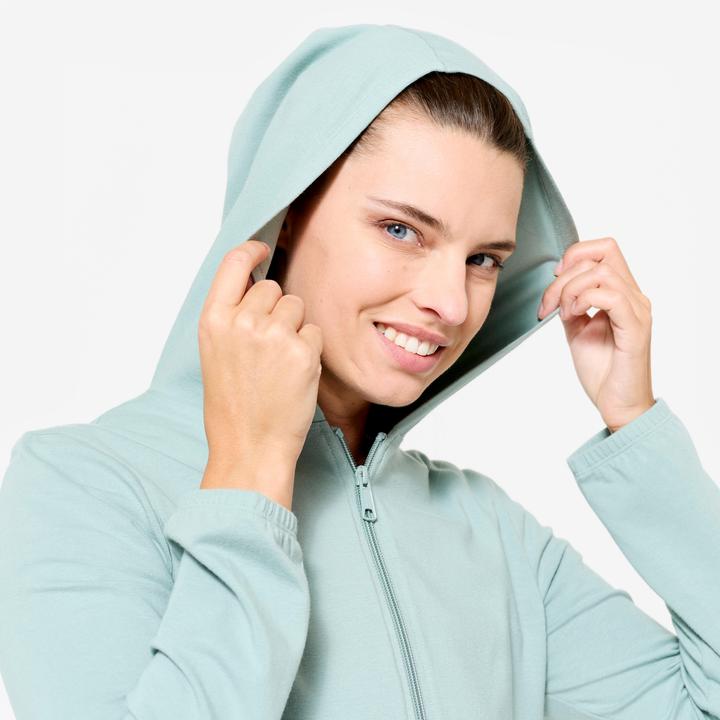 Produktbild Domyos Kapuzenjacke Damen - grün (L)