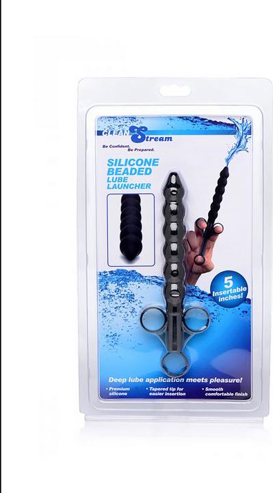 Actual product image XR Brands Silicone Beaded Lube Launcher