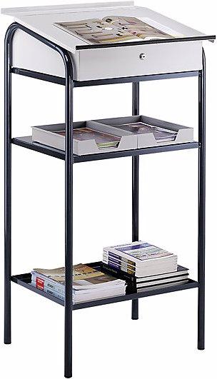 Produktbild eurokraft pro Werkstattpult, 2 Fachböden, HxBxT 1140x590x520 mm