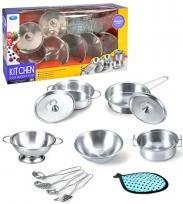 Image du produit MalPlay Set de casseroles en métal pour enfants