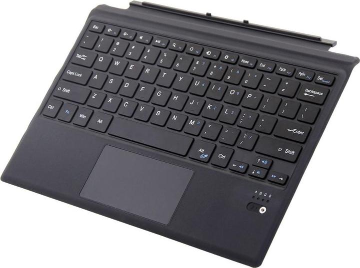 Produktbild Apfelkiste Magnetische Bluetooth Tastatur für Microsoft Surface Pro 7 / 6 / 5 / 4 / 3 - Schwarz (Eng. Int., Kabelgebunden)
