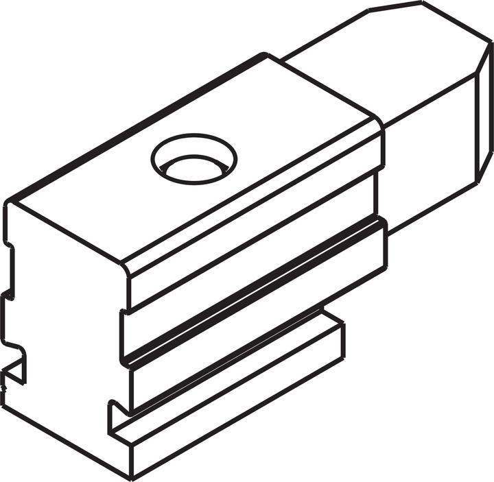 Actual product image HAWA Connection parts for -Aperto 60/GL