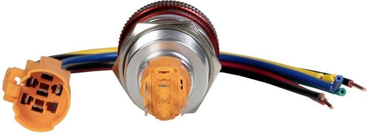 Produktbild Joy-it Button22NA-02 Not-Aus-Taster 220 V rastend Rot, Grün (Ø x L) 22 mm x 46