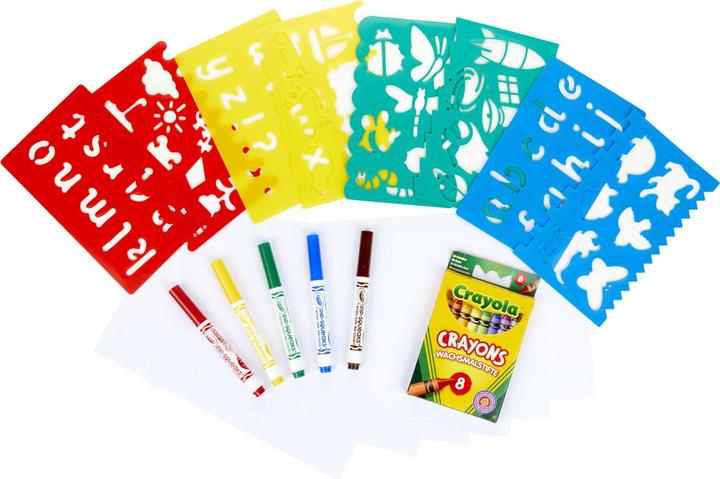 Actual product image Crayola stencil painting