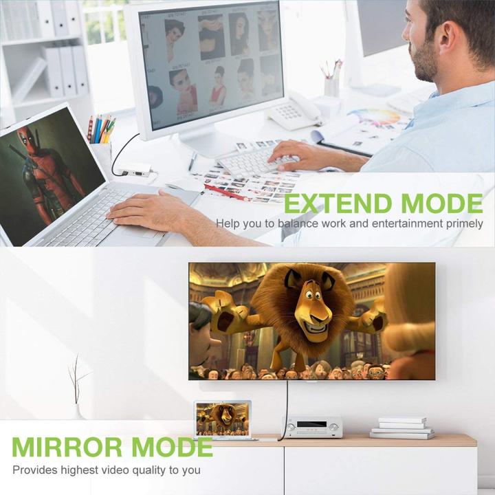 Produktbild Techly Mini-DisplayPort zu HDMI (DVI, VGA, HDMI, 8.50 cm)