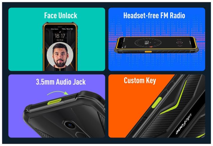 Produktbild Ulefone Armor X12 Pro (64 GB, All Black, 5.45", Dual SIM, 12.98 Mpx, 4G)