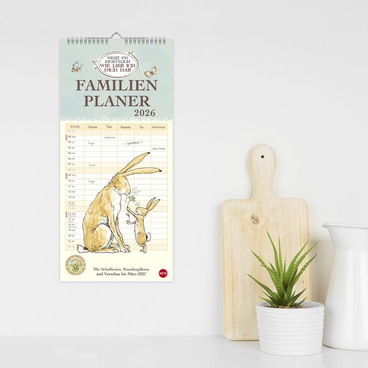Image du produit Weisst du eigentlich, wie lieb ich dich hab? Familienplaner 2026 (Couverture rigide, Allemand)