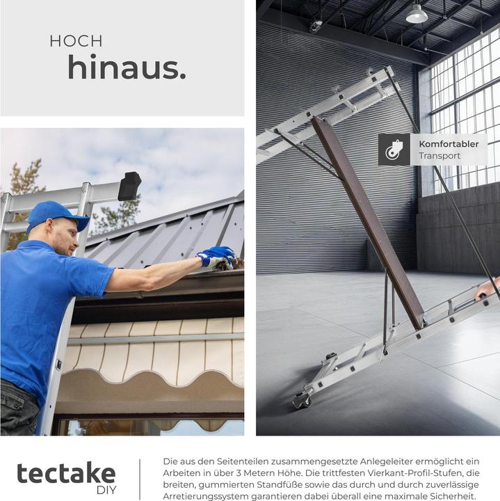 Produktbild tectake Mehrzweckleiter (Plattformleiter, 160 cm)