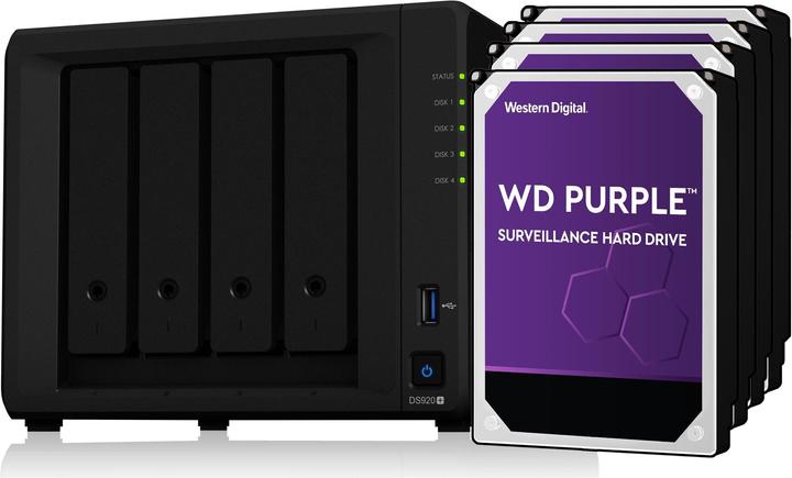 Produktbild Synology DS920+ (4 x 4 TB, WD Purple)