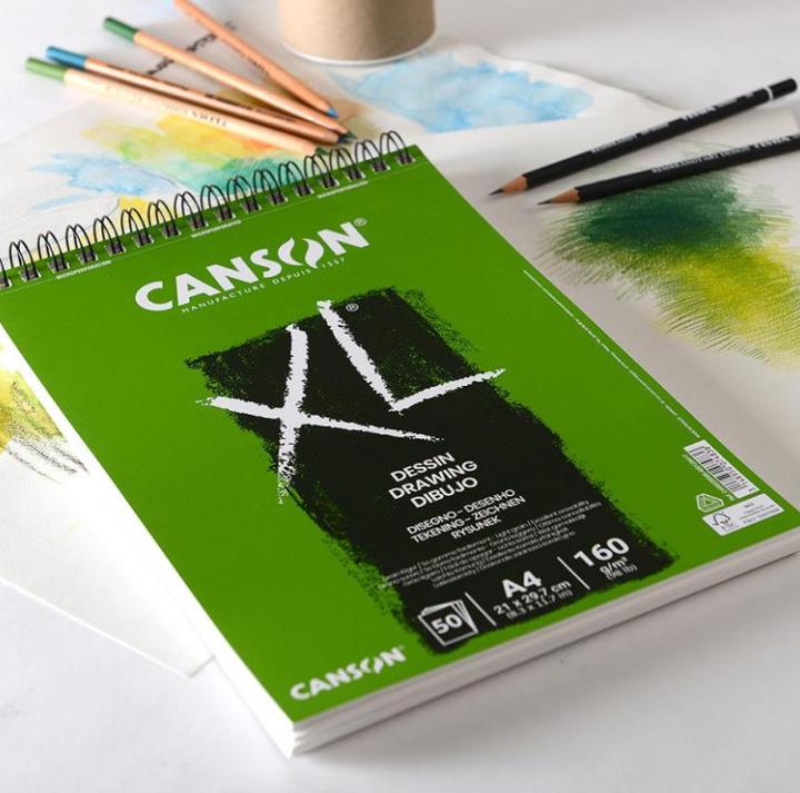 Produktbild Canson Skizzen- und Studienblock XL Zeichnen, DIN A4 (A4)