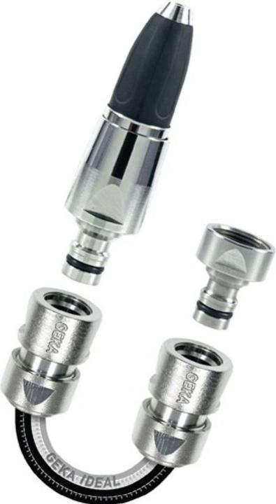 Karasto Starter set GEKA plus plug-in system nickel-plated brass (Hitch, 50.80 mm)
