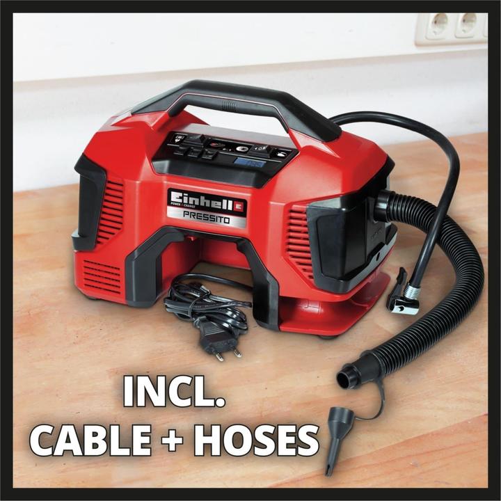Actual product image Einhell Hybrid compressor Pressito Solo (11 bar, 21 l)
