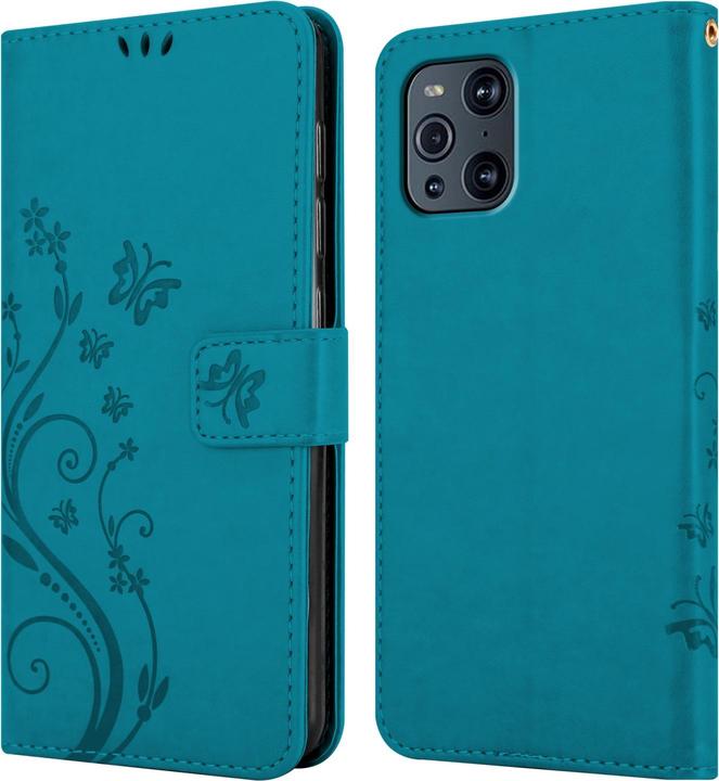 Image du produit Cadorabo Pochette Flower Book (Oppo Find X3 Pro)