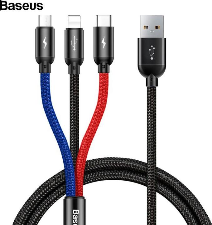 Immagine prodotto Baseus Tre colori primari 3 in 1 (0.30 m, USB 2.0)