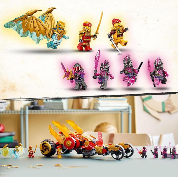 Actual product image LEGO Kai's gold dragon raider (71773, LEGO Ninjago)