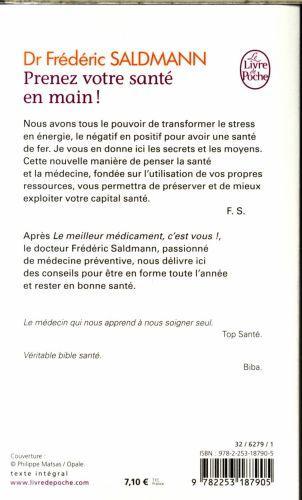 Actual product image Prenez votre santé en main! (Saldmann Frédéric, French)