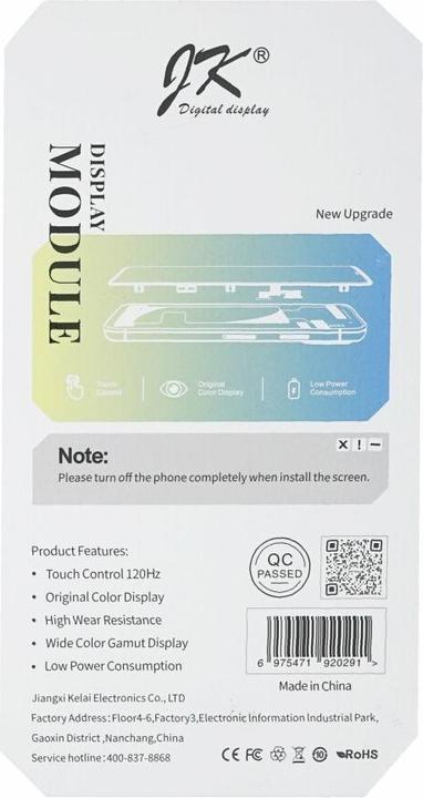 Produktbild OEM JK Premium In-Cell Displayeinheit für iPhone X (Display, iPhone X)