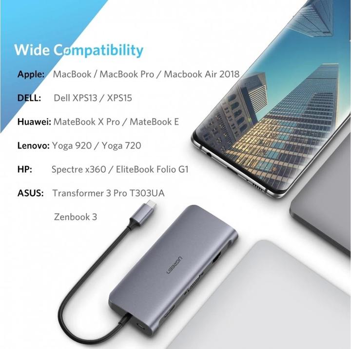 Immagine prodotto Ugreen 9 in 1 Hub (USB-C, 9 Porti)