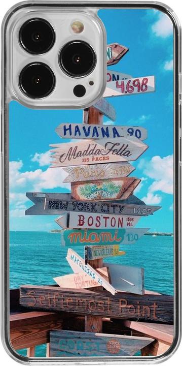 Produktbild PhoneLook Hülle transparent Cool Cities Directions (Apple iPhone 13 Pro)