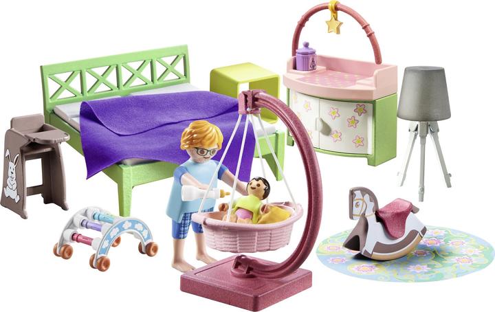 Image du produit Playmobil Chambre à coucher avec coin de jeu pour bébé (71609, Playmobil Ma vie)