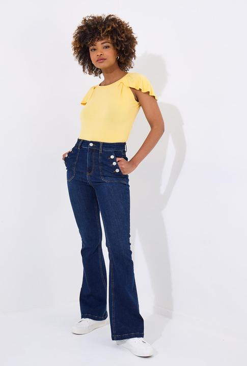 Actual product image Joe Browns Flutter Sleeve Jersey Top (46)