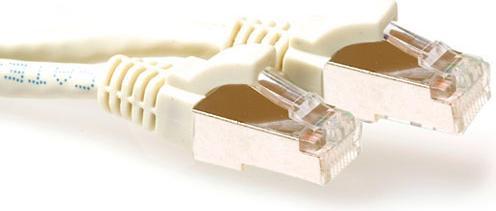 Image du produit Ivory 20 meter SFTP CAT6A patch cable snagless with RJ45 connectors. Cat6a s/ftp snagless iv 20.00m (S/FTP, CAT6a, 20 m)