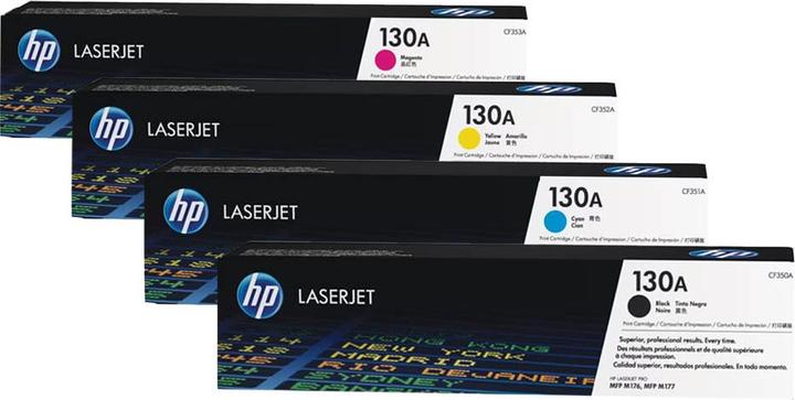 Produktbild HP Original 130A SET / CF350A Set mit allen vier Farben (M, Y, BK, C)