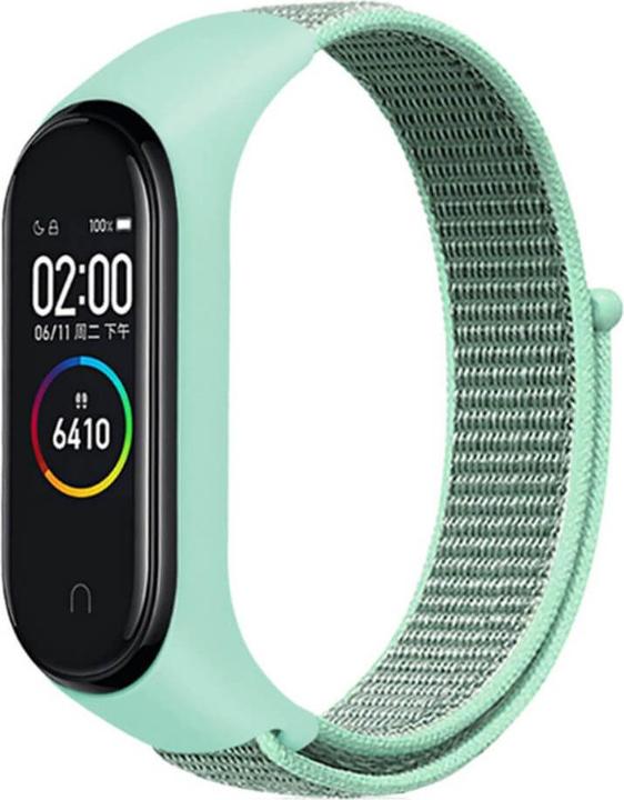 Cover-Discount Xiaomi Mi Band - Nylon Armband Klettverschluss türkis (Nylon)