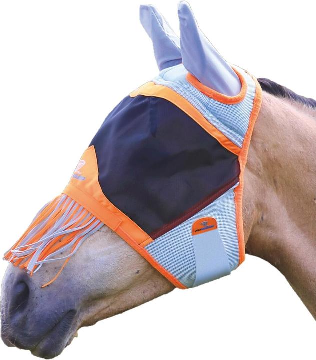 Produktbild Shires Pferde Fliegenmaske mit Ohren Fransen Air MotionMaterial