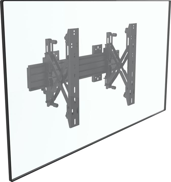 Actual product image Multibrackets Wall mount push in pop out, 40"-75", black (Wall, 75", 30 kg)