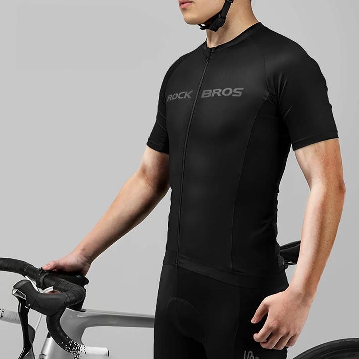 Produktbild Rockbros 15120002005 Kurzarm-XXL-Radtrikot – Schwarz (XXL)