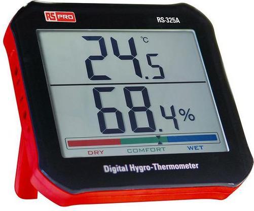 Rs Pro RS-325A Hygrometer, Typ Digitalhygrometer / 99%RH 0.1 °C, 0.1 °F 0.1%RH