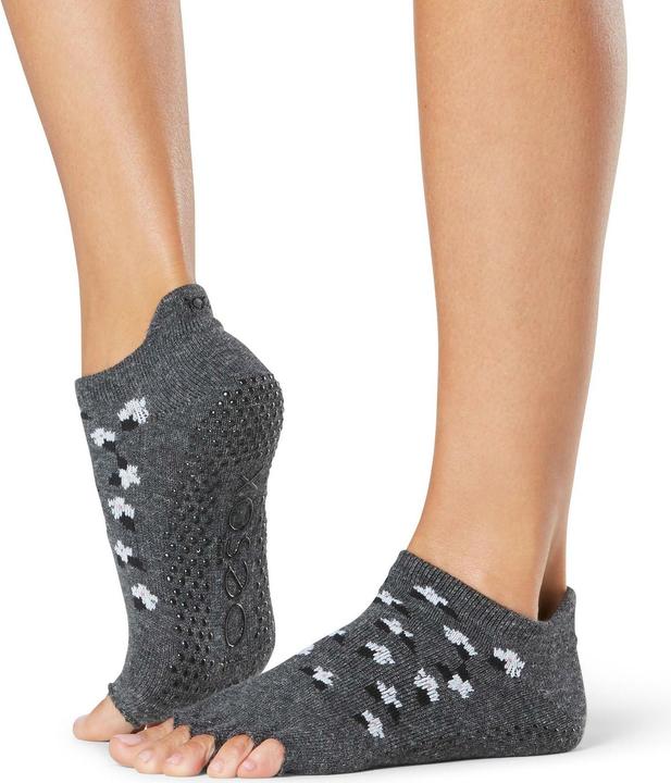 Image du produit Toesox Chaussettes ouvertes pour orteils Low Rise Half Toe M, Pansy (M)