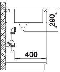 Image du produit Blanco Claron 500-IF/A (Éviers à poser, 56 cm, 51 cm)