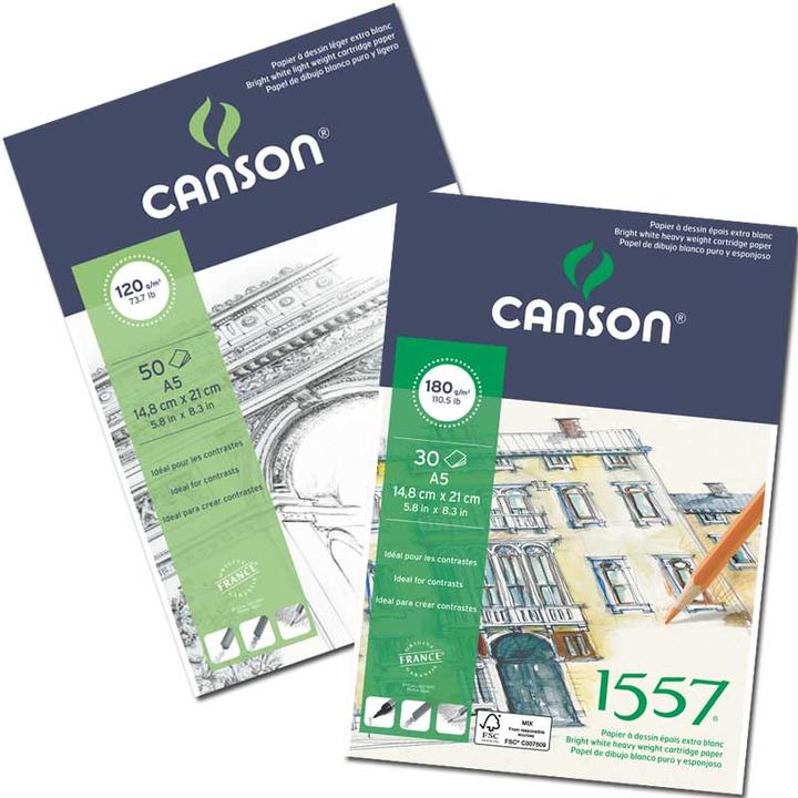 Canson Skizzenblock 1557 (A5, Blanko)