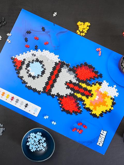 Produktbild Plus-Plus 500 Kreativ Bausteine Puzzle Rakete (500 Teile)
