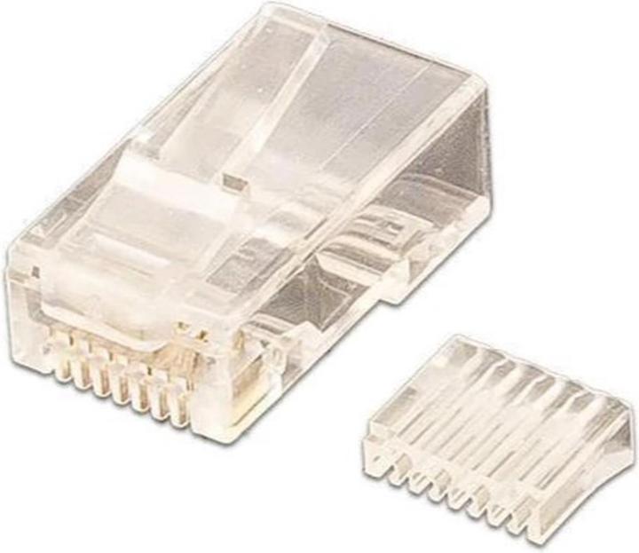 Wirewin Plug RJ45 Cat.6 100 pieces, unshielded, insertion aid (Network cable plug)