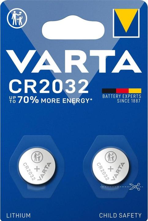 Produktbild Varta Electronics CR2032 (2 Stk., CR2032, 230 mAh)