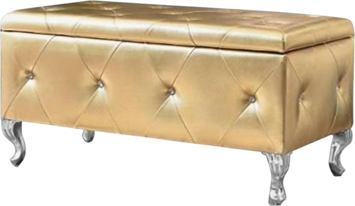 Produktbild HTI-Living Gepolsterte Sitzbank mit Truhe Maribella Gold (96 cm)