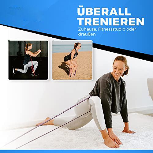 Produktbild Alopini Premium Qualität Klimmzug-Hilfsband-Set für Klimmzüge Training, Kraft, Mobilität, Dehnung im (2.08 m)