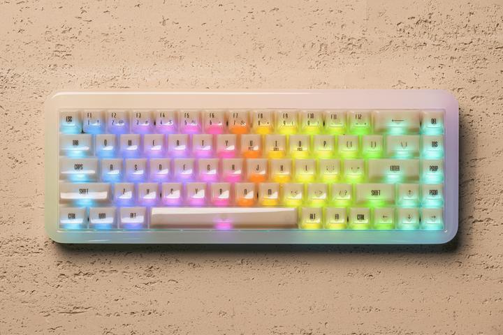 Produktbild Akko YU01 Antique Jade Gaming-Tastatur, RGB - 65%, V3 Piano Pro Switches (ISO) (US, Kabelgebunden, Kabellos)