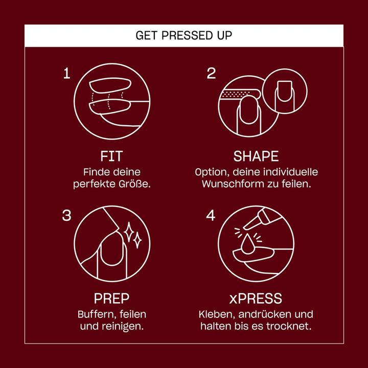 Actual product image OPI Xpress/On Nail Art (Artificial nails, Red)