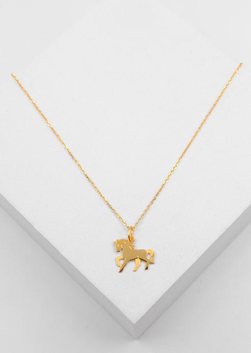 Image du produit Muau Pendant horse yellow gold 750, 17x15mm (Or jaune 750/18K)