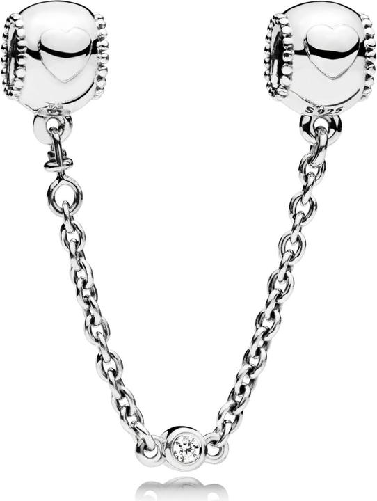 Pandora Geprägte Herzen (5 cm, Silber)
