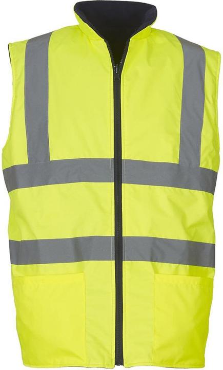 Yoko Workwear HiVis reversible Fleece Weste (2 StückPackung)