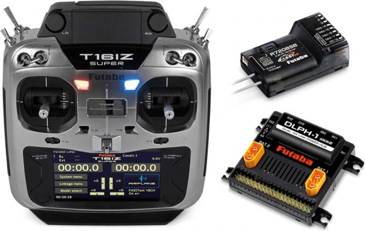 Produktbild Futaba T16iZ SUPER Mode-2 R7208SB - FASSTest, Lipo, Sonderaktion SVR mit DLPH-1 Akkuweiche