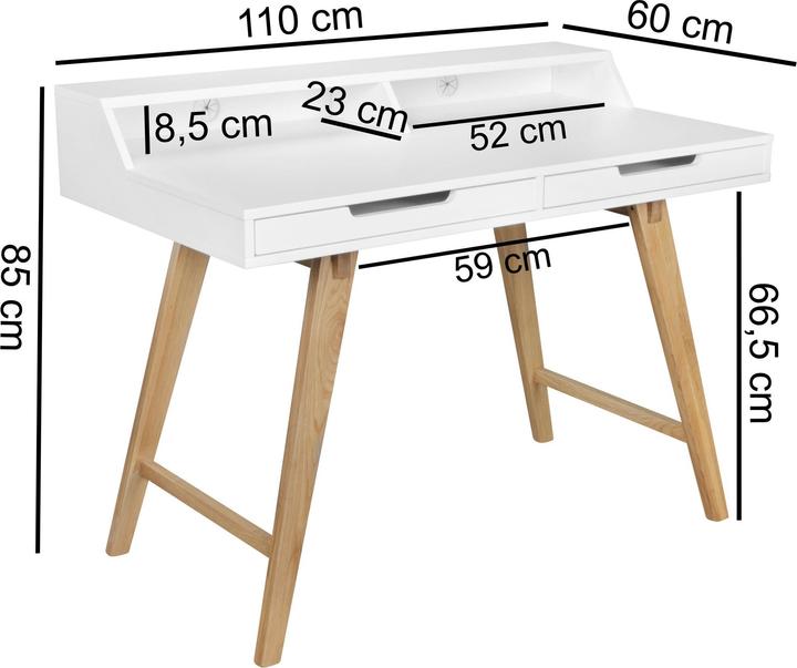 Immagine prodotto Wohnling Skandi (60 x 110 x 85 cm)
